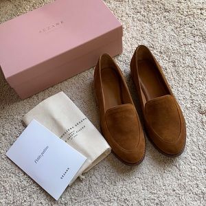 Sezane Mocassin Augustin Loafers in Camel